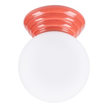 Badeværelsesloftlampe ZORI 1xG9/8W/230V Ø 12 cm IP44 rosa