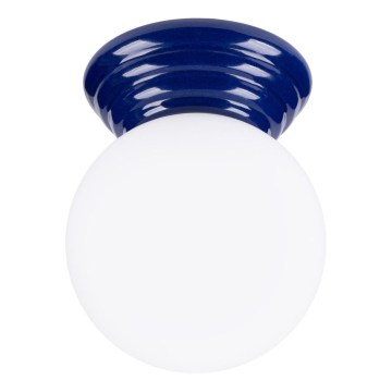 Badeværelsesloftlampe ZORI 1xG9/8W/230V Ø12 cm IP44 blå