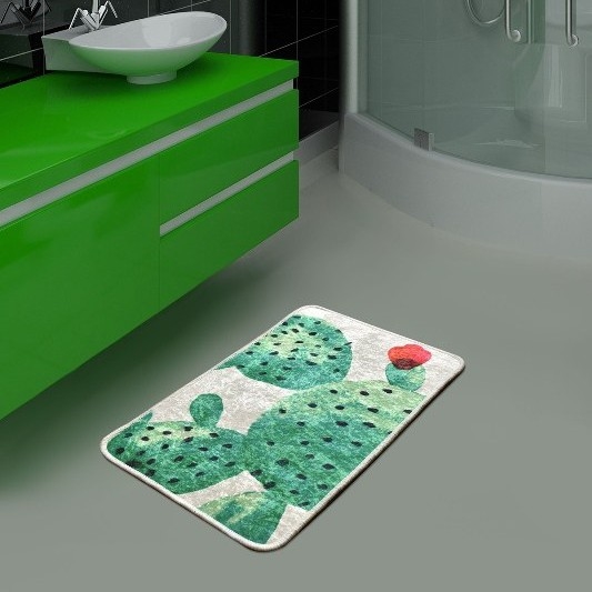 Badeværelsesmåtte GREEN 40x60 cm grøn