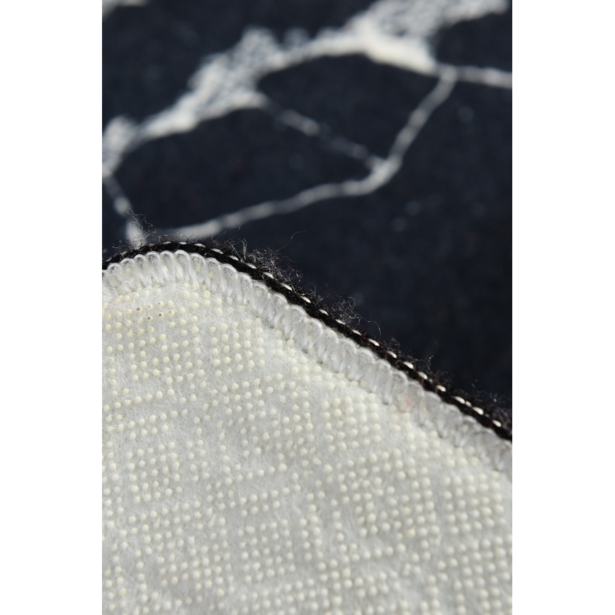 Badeværelsesmåtte MARBLE 40x60 cm sort