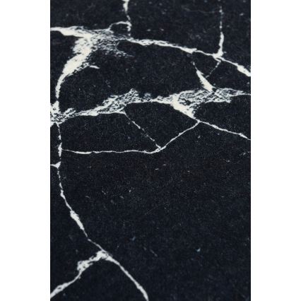 Badeværelsesmåtte MARBLE 40x60 cm sort