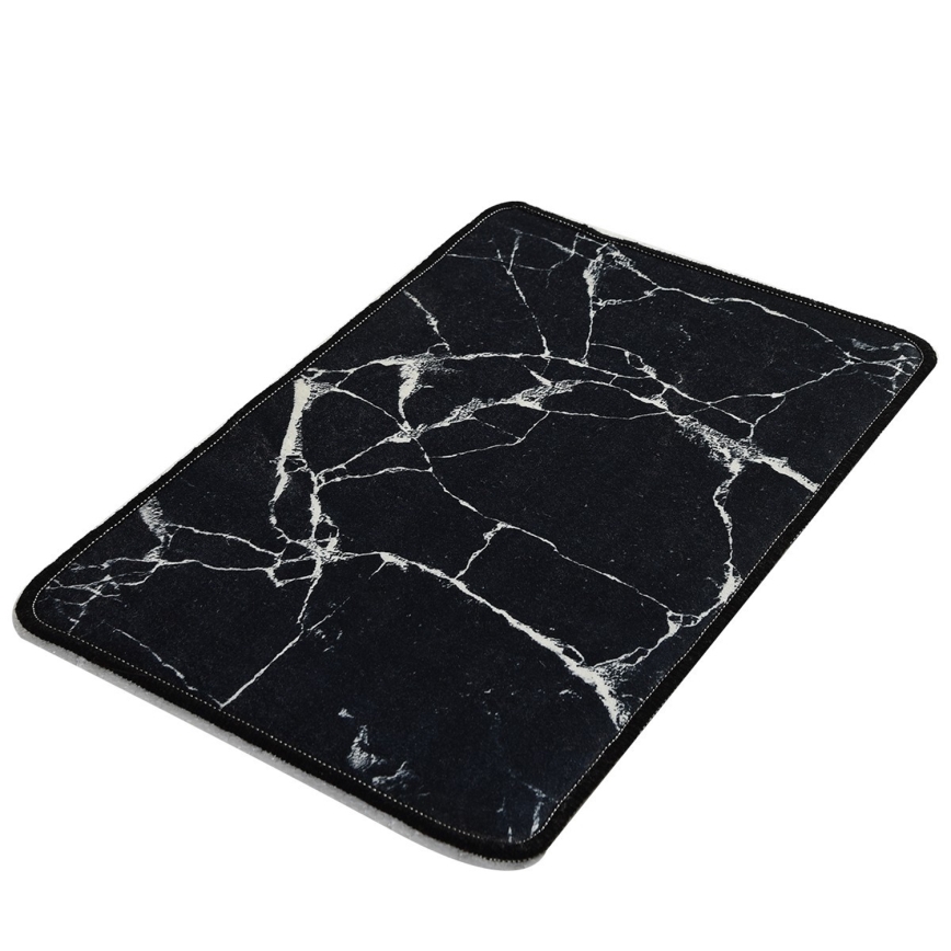 Badeværelsesmåtte MARBLE 40x60 cm sort