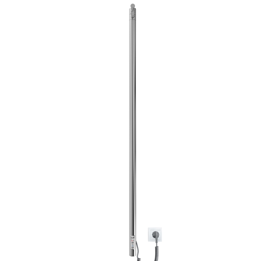 Badeværelsesradiator RAY 25W/230V 110x30 cm IP44 rustfrit stål/blank krom