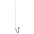 Badeværelsesradiator RAY 25W/230V 110x30 cm IP44 rustfrit stål/hvid