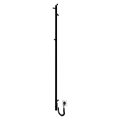 Badeværelsesradiator RAY 35W/230V 150x30 cm IP44 rustfrit stål/sort