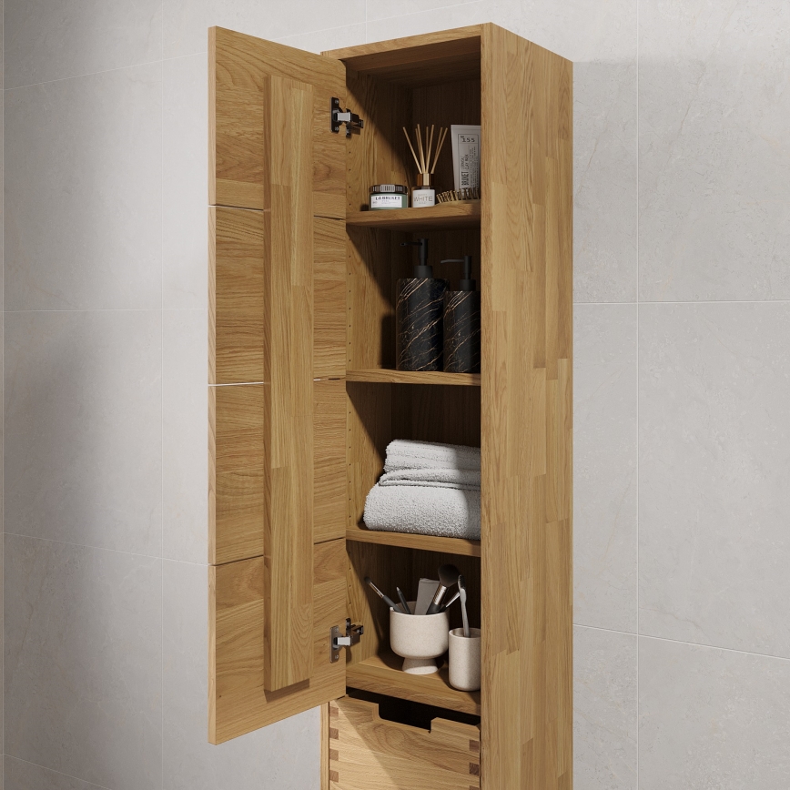 Badeværelsesskab GRIBSKOV 175 cm beige/eg