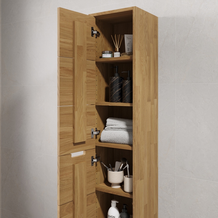 Badeværelsesskab GRIBSKOV 175 cm beige/eg