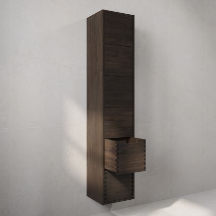 Badeværelsesskab GRIBSKOV 175 cm, brun/eg