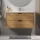 Badeværelsesskab med håndvask GRIBSKOV 100 cm beige/eg/hvid