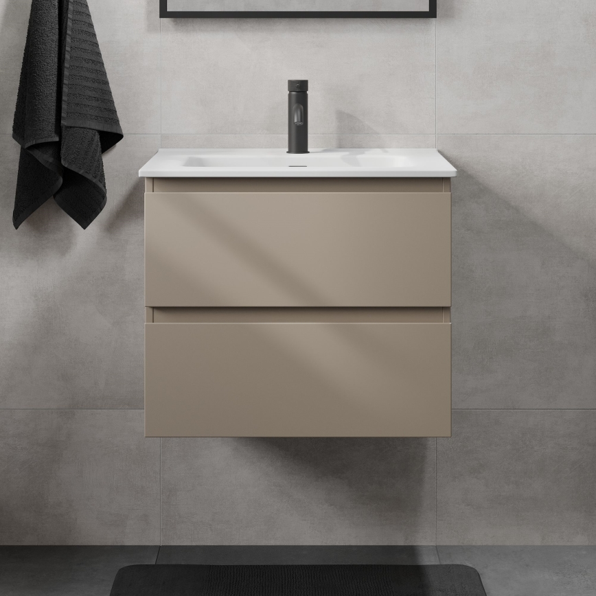 Badeværelsesskab med håndvask KENWOOD 61x52x47 cm Marakesh/hvid