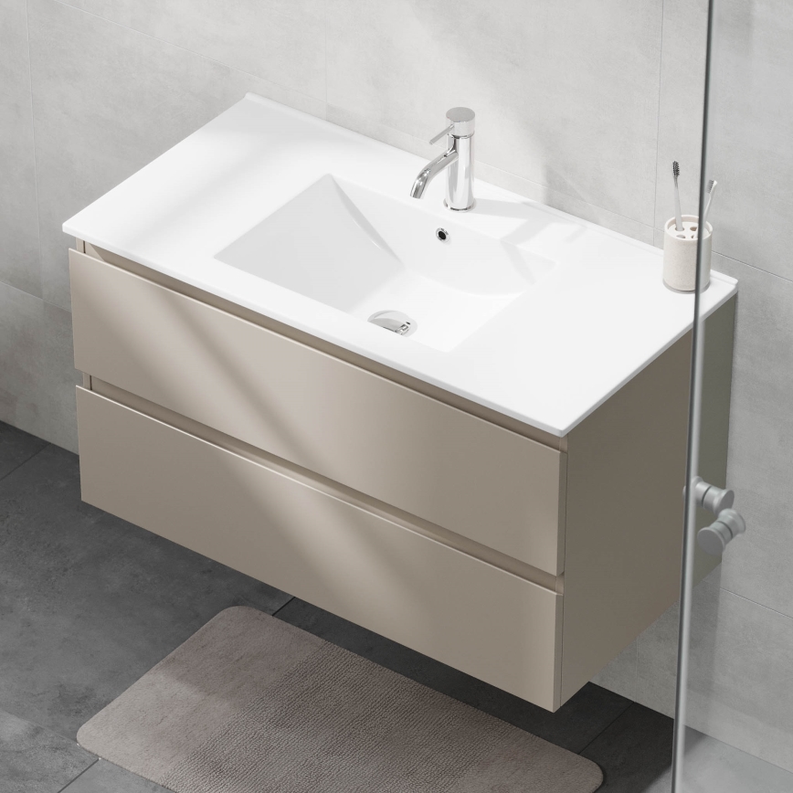 Badeværelsesskab med håndvask KENWOOD 91x50x45 cm marakesh