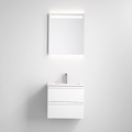 Badeværelsesskab med håndvask VIGO + LED-vægspejl med baggrundsbelysning LED/10W/230V IP44 hvid