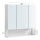 Badeværelsesskab med spejl SKY, hvid