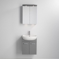 Badeværelsesskab med vask ASTRID + LED-spejlskab 4xLED/4,3W/230V IP44 grå
