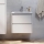 Badeværelsesskab med vask MOLDE 60x55x46 cm hvid