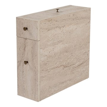 Badeværelsesskab MELODY – beige marmorfinish