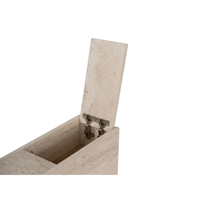 Badeværelsesskab MELODY – beige marmorfinish