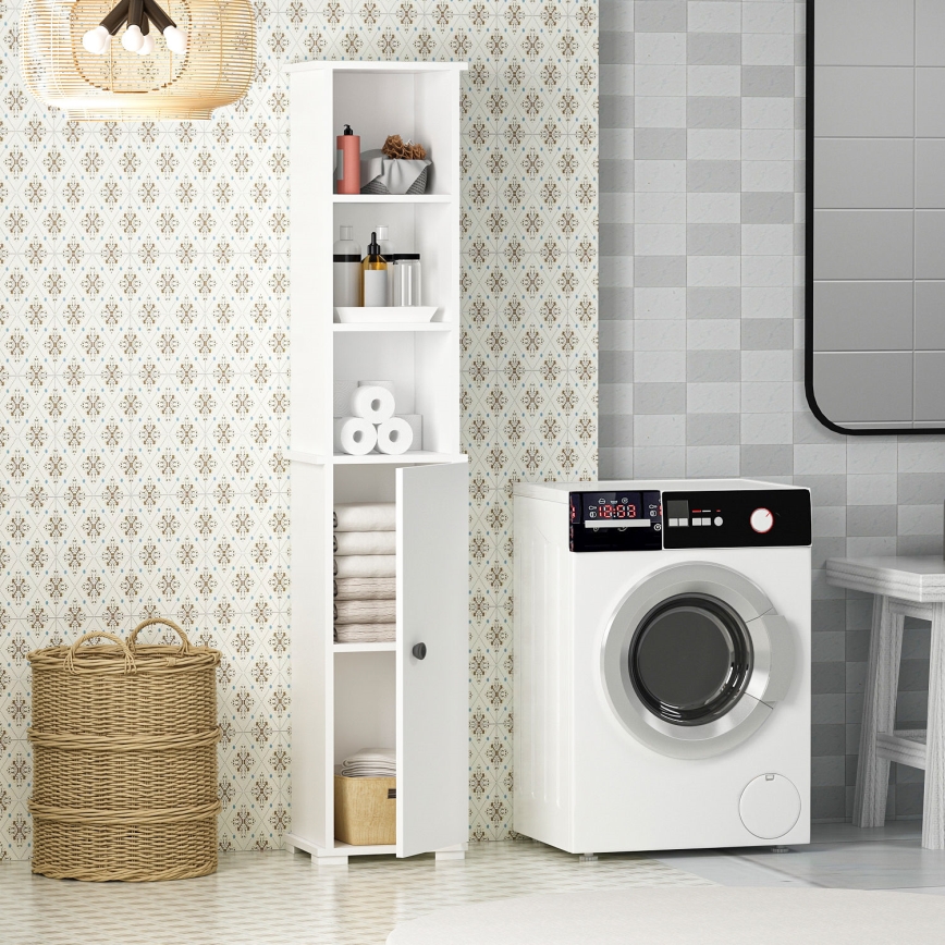 Badeværelsesskab NILES 188,3x35 cm hvid