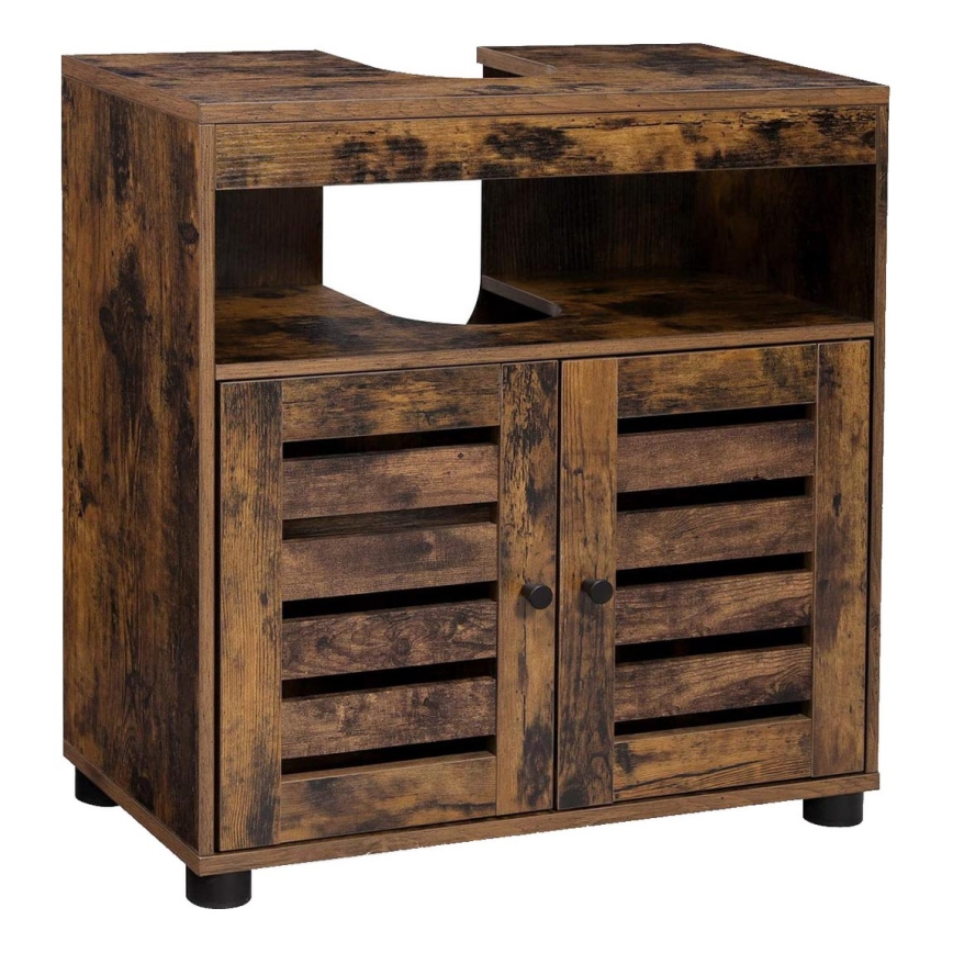 Badeværelsesskab RENE i brun