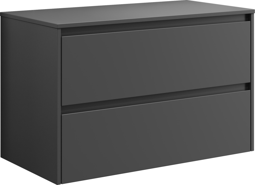 Badeværelsesskab TRONDHEIM til 90 cm håndvask, antracit