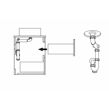 Badeværelsesskab TRONDHEIM til 90 cm håndvask i egetræ