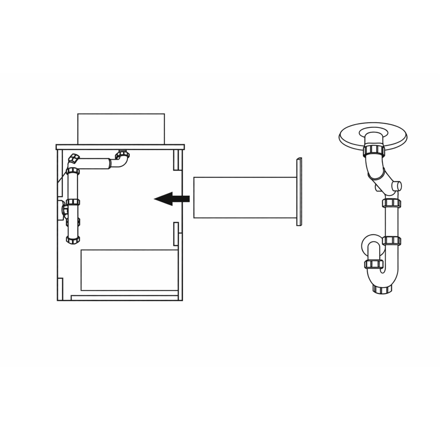 Badeværelsesskab TRONDHEIM til håndvask 90 cm i antracit