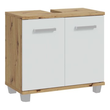 Badeværelsesskab VENOM hvid/eg artisan