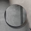 Badeværelsesspejl BORGSTED Ø 80 cm sort
