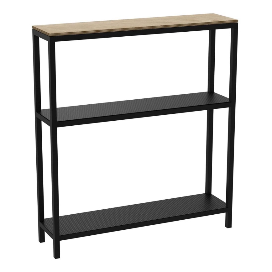 Badeværelsesstativ 67x60 cm sort
