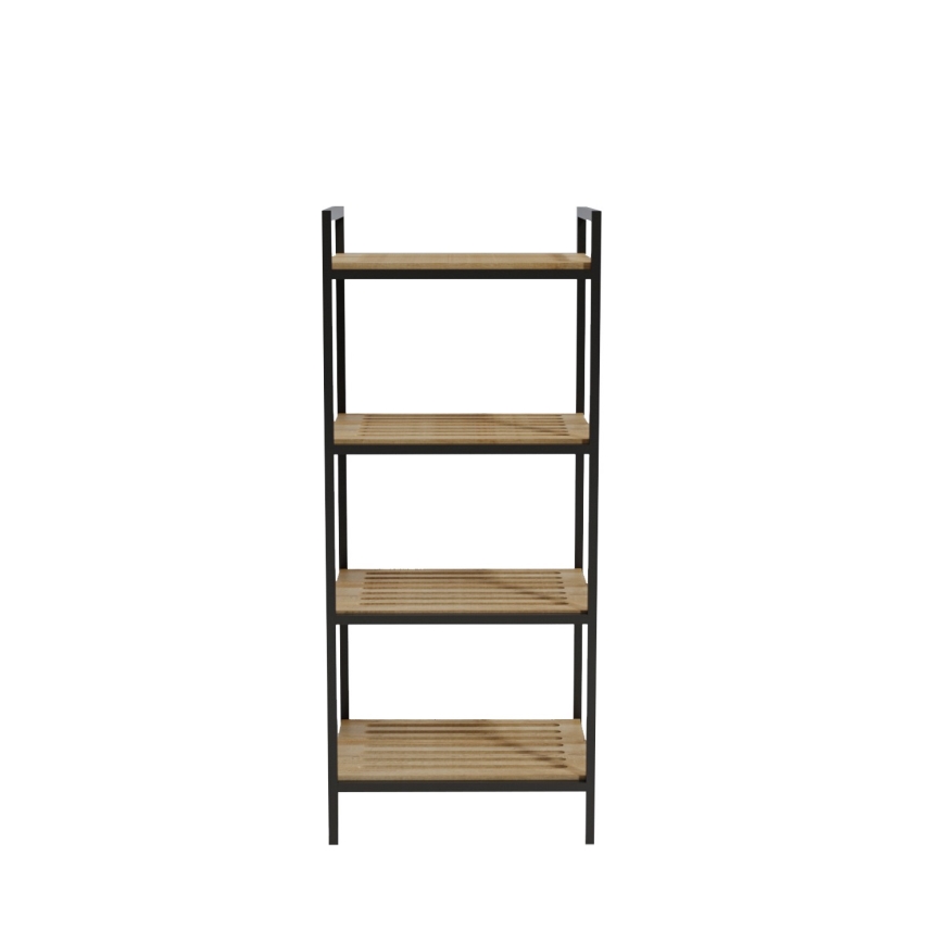 Badeværelsesstativ STRALSUND 110x45 cm eg/sort