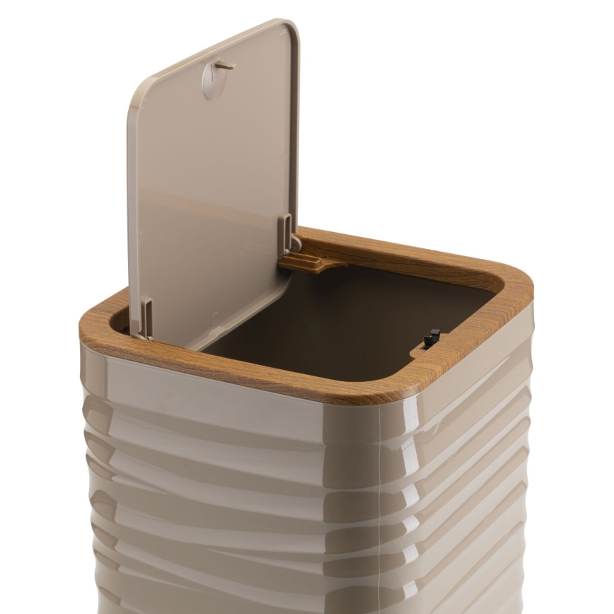 Badeværelsessæt WAVE 5 stk. beige/brun