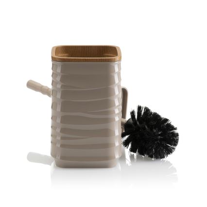 Badeværelsessæt WAVE 5 stk. beige/brun