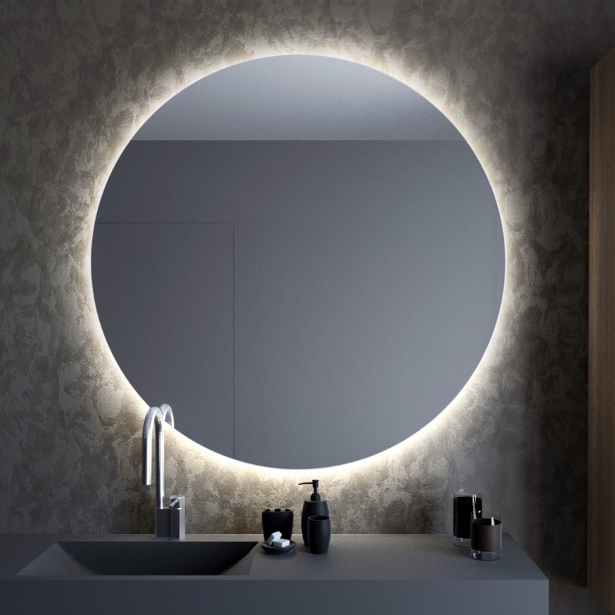 Baltica Design - LED-vægspejl til badeværelse med integreret belysning BRIGHT LED/15W/230V 4500K Ø 60 cm IP65