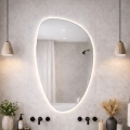 Baltica Design - LED badeværelsesvægsspejl med integreret belysning STONE FLUID LED/15W/230V 4500K 92x55 cm IP65
