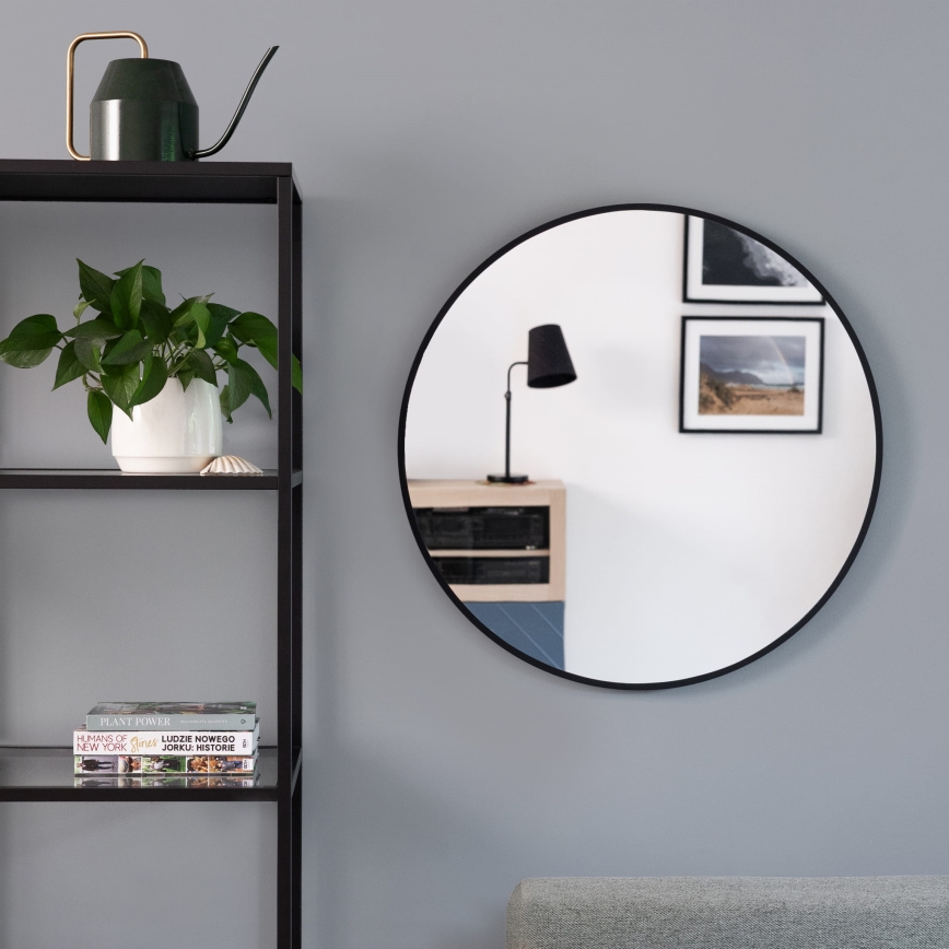 Baltica Design - LED badeværelsesspejl med baggrundsbelysning BRIGHT LED/15W/230V 4500K Ø 100 cm IP65 sort