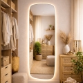 Baltica Design - LED-vægmonteret badeværelsesspejl med baggrundsbelysning STONE CALM LED/15W/230V 4500K 155x50 cm IP65