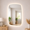 Baltica Design - LED vægmonteret badeværelsesspejl med indbygget belysning STONE CALM LED/15W/230V 4500K 90x60 cm IP65