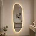 Baltica Design - Væghængt LED-spejl til badeværelset med baggrundsbelysning STONE FLUID LED/15W/230V 2700K 155x50 cm IP65