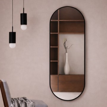 Baltica Design - Vægspejl TINY BORDER 140x60 cm sort