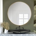 Baltica Design - Vægspejl TINY BORDER Ø 60 cm i guld