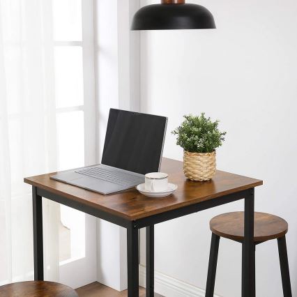 Barbord BARTIS brun/sort