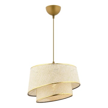 BARETTE pendel 1xE27/60W/230V creme/guld