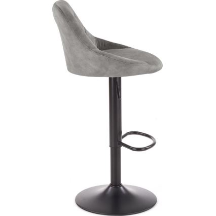 Barstol 106x47 cm grå/sort