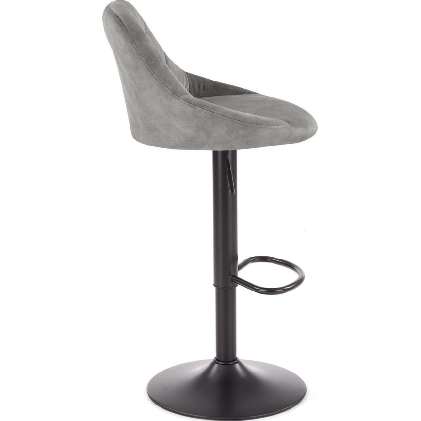 Barstol 106x47 cm grå/sort