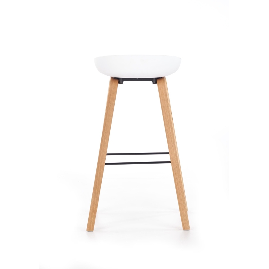 Barstol 81x51 cm beige/hvid