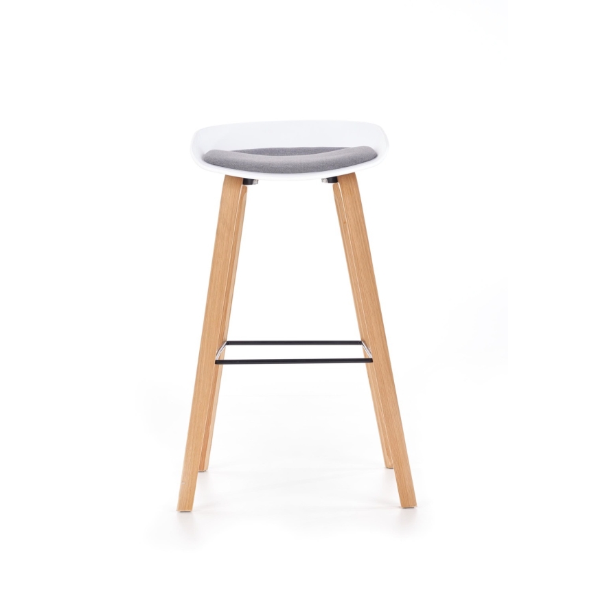 Barstol 81x51 cm beige/hvid