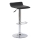 Barstol 84x40 cm sort/skinnende krom