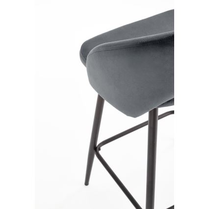 Barstol 89x49 cm grå/sort