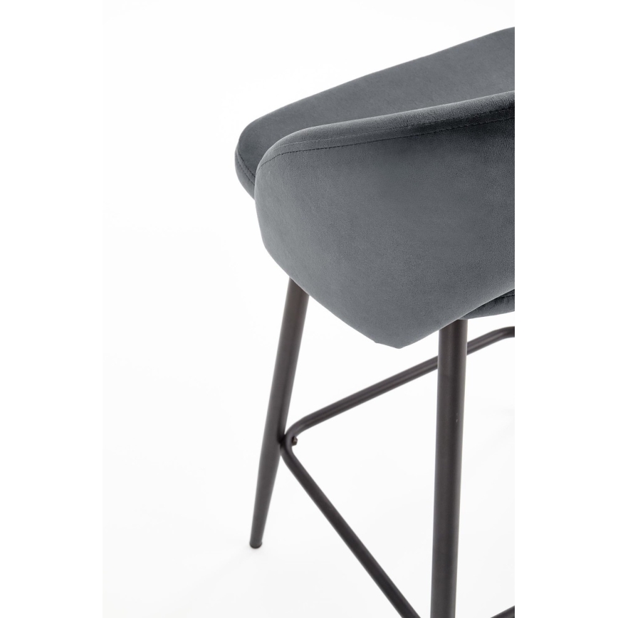 Barstol 89x49 cm grå/sort