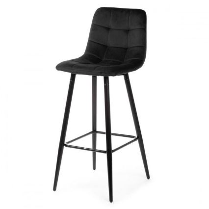 Barstole 2 stk. HOKER 105x44 cm sort